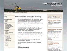 Tablet Screenshot of gyrocopter-hamburg.de